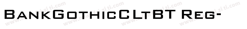 BankGothicCLtBT Reg字体转换